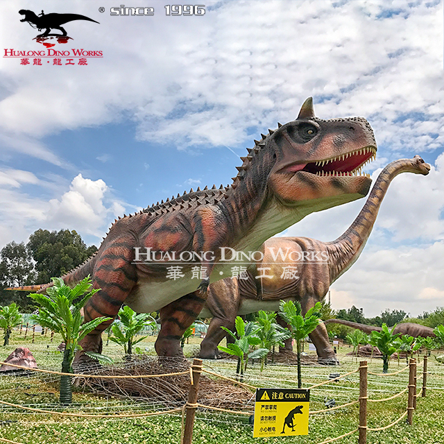 Гигантский Роботизированный динозавр carnotaurus, модель динозавра