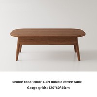 Table basse moderne simple et durable en bois massif avec rangement pour salon, petit appartement, meubles de maison