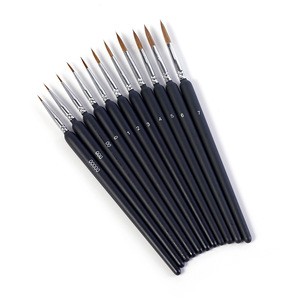 Pennello in legno con setole <span class=keywords><strong>di</strong></span> lupo per contorni, a prova <span class=keywords><strong>di</strong></span> sbavature, dedicato a gesso e acrilico, liner artistico <span class=keywords><strong>di</strong></span> qualità, ultra-sottile per sfumature e <span class=keywords><strong>disegno</strong></span> a olio - Product Image 5
