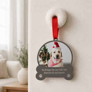 Accessori natalizi per animali domestici personalizzati decorazione a sublimazione per cani ornamenti natalizi commemorativi per animali domestici - Product Image 3