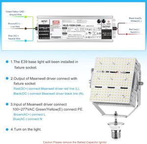 DLC ETL 150W LED Shoebox Retrofit Kit 5000K 21000LM Outdoor Street Light 100-277V Input 5000K Color Temperature - Product Image 6