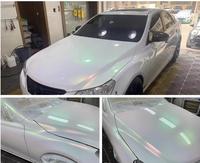 Polvo de pigmento de pintura automotriz camaleón supercambiante blanco opalescente Aurora arcoíris iridiscente a granel