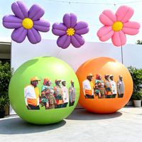 Ballon publicitaire gonflable géant en PVC de 3m/4m, ballon gonflable scellé, ballon géant gonflable à l'hélium pour défilé