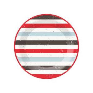 DAMAI Nouvelle Collection Vaisselle de Fête Personnalisée Jetable Camion de Pompiers Imprimé Rayures Rouges Assiettes Gobelets Serviettes en Papier - Product Image 2