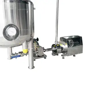 HUND Food Grade Vacuum Homogenizer Mixer Machine Cosmetic Mixer And High Shear Machine