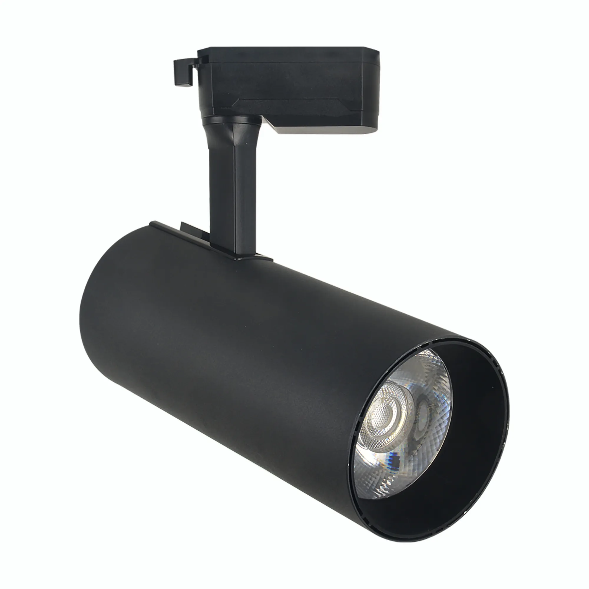 JHOW yeni tasarım ticari Par30 COB parça spot kapalı siyah ve beyaz ray lambası 30W LED hüzme aydınlatma