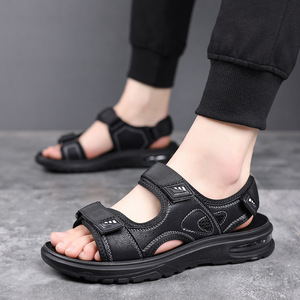 Sandalias de Hombre para Exteriores, Punta Abierta, Parte Superior de Textil, Suela de Goma, Transpirables, Calzado Deportivo Informal - Product Image 2