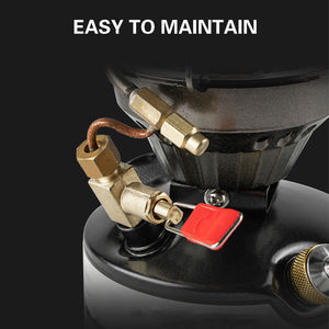 Réchaud à essence portable pour le <span class=keywords><strong>camping</strong></span> en plein air, résistant au vent, avec dispositif d'allumage, construction en acier, pour pique-nique, barbecue en haute altitude - Product Image 3