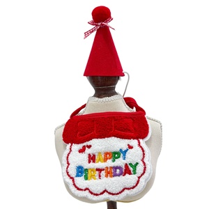 Set Completo <span class=keywords><strong>Compleanno</strong></span> Gatto Cane: Bavaglino, Cappello, Sciarpa e Decorazioni in Poliestere Ricamato Stile Instagram per Feste a Tema Principessa - Product Image 3
