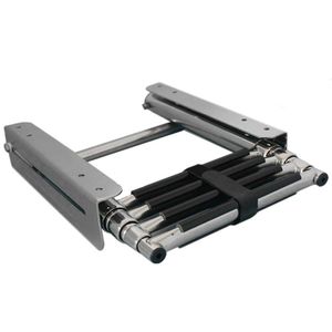 Escalera telescópica para barco ISURE de acero inoxidable de 4 secciones con riel deslizante para uso marino - Product Image 1