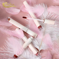 Gloss à lèvres translucide rose effet verre, personnalisable avec votre marque, à base de macro-pigments, tendance TikTok, kits de gloss à lèvres personnalisables