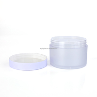 Pot en plastique de luxe personnalisé de 10 ml et 100 ml pour crème corporelle, beurre corporel, gommage, cosmétiques, avec couvercle à vis, pour emballage de produits de soin de la peau type crème glacée