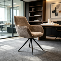 Nouvelle Chaise de Salle à Manger en Tissu au Design Tendance, Sièges de Café Élégants pour Villa, Salle de Sport, Hôpital, Bureau, Chambre et Salon