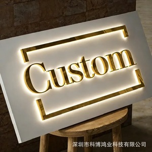 Rebow Custom <b>Acrylic</b> Led Backlit <b>Letters</b> Metal Signs Storefront Advertising Logo Billboards - Product Image 3