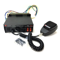 Sirena de Advertencia de Emergencia Federal Signal Serie PA300 de 150W para Autos, 12V 24V, Accesorios para Vehículos