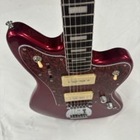 Custom RED Jazz Master Stringed Instrument Solid Body Roasted Maple Neck Rosewood Fretboard Electric Guitar