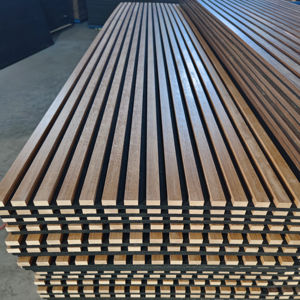 चीन मानक कारखाने उचित मूल्य लकड़ी के ध्वनिक स्लेट दीवार पैनल - Product Image 1