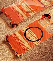 Coque de téléphone à bordure métallique de forme spéciale, grain fibre de carbone, dissipation thermique magnétique pour iPhone 15 16 17 Pro Max
