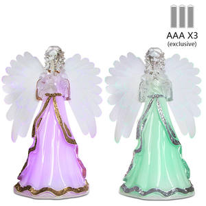 Figurines d'<span class=keywords><strong>ange</strong></span> à couleurs changeantes avec aile en Fiber <span class=keywords><strong>optique</strong></span>, ornements d'intérieur, vente en gros - Product Image 3