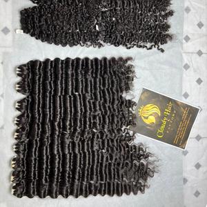 Extensiones de Cabello Humano Vietnamita, Ondulado Profundo, Paquetes Sueltos, Color Natural, Sin Pegamento, para Salón - Product Image 2