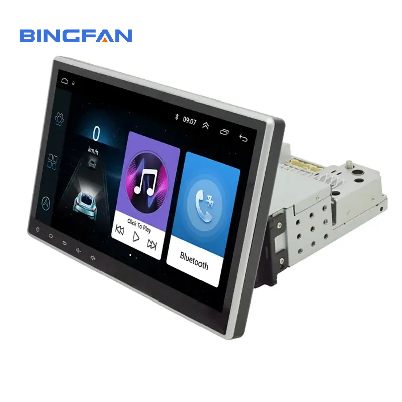 Layar Putar Stereo Mobil 10 Inci, Pemutar DVD Mobil Navigasi GPS Auto Radio