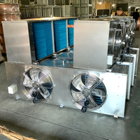 Unité d'évaporation refroidie par air avec plusieurs ventilateurs, boîtier en acier inoxydable pour chambre froide, congélateur, usine de transformation alimentaire