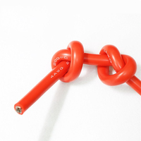 Cable de Silicona Súper Suave de Alta Temperatura, Aislado, de Cobre Estañado Fino de 0.08TS, 4AWG/6AWG/8AWG, Precio Bajo