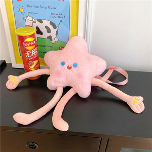 Bolso <span class=keywords><strong>de</strong></span> Peluche con Forma <span class=keywords><strong>de</strong></span> <span class=keywords><strong>Estrella</strong></span>, Suave y Adorable, Tipo Muñeca <span class=keywords><strong>de</strong></span> Dibujos Animados, para Mujeres y Niñas, OEM/ODM - Product Image 3