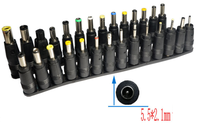 28 pièces/ensemble 5.5x2.1mm prise femelle multi-type pour prises cc pour adaptateur secteur câbles d'ordinateur connecteurs pour ordinateur portable