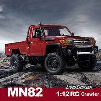 Voiture RC haute vitesse AiJH MN82 8 km/h 4x4 tout-terrain, camion télécommandé 1:12