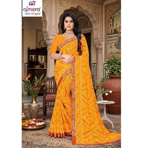 Saris en coton élégants pour femmes, design élégant, confort premium, protection solaire, séchage rapide, toutes saisons, coupe classique, bureau, quotidien, fête - Product Image 4