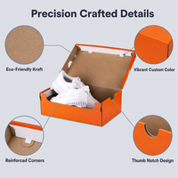 Boîtes en carton, boîtes cadeaux, vente en gros, logo personnalisé, boîte d'expédition pour l'emballage de chaussures, carton ondulé E-Flute 1,5 mm