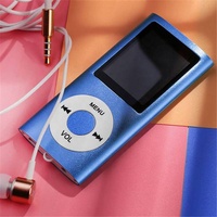Reproductor de Música y Vídeo MP4/MP3 Mini de 1.8 Pulgadas, Radio FM, Portátil, Deportivo, Resistente al Agua, para Exteriores, sin Tarjeta