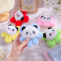 Mignon Porte-clés Pendentif Sac à Dos Figurine en Peluche Panda Tournesol Dessin Animé, Décoration, Petit Cadeau, Vente en Gros