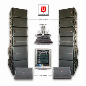LA-12 Système de sonorisation de scène professionnel 12 pouces Pilote de compression en néodyme Ligne audio étanche bidirectionnelle Équipement de sonorisation