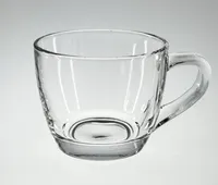 10oz 290ml wholesales שקוף החסר סובלימציה לאטה קפה זכוכית גביע עם ידית