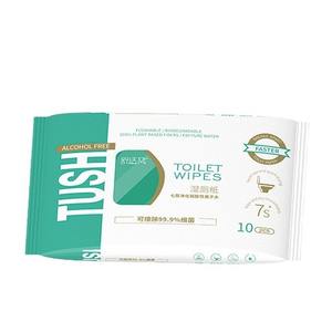 Toallitas Húmedas Desechables de Estilo Confortable, Paquete de Viaje de 10 Hojas, Fibra Vegetal Suave para Limpieza - Product Image 2