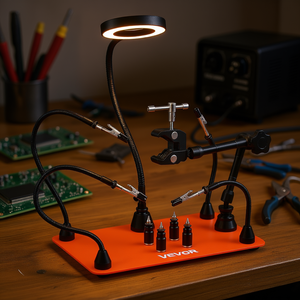 Station de soudage Vevor avec lampe loupe et 4 supports de circuits imprimés pour le soudage 110V 240V - Product Image 2