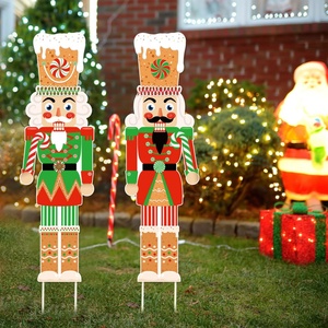 Grandes décorations de Noël en forme de casse-noisettes pour l'extérieur, en PP, pour jardin, pour la décoration de Noël - Product Image 5