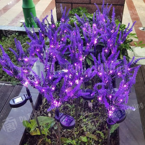 Outdoor <b>Ground</b> Stake Flower <b>Lights</b> <b>For</b> Garden Path And Night Landscape Decoration - Product Image 4