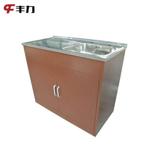 Armadio moderno del lavello della cucina in acciaio inossidabile <span class=keywords><strong>economico</strong></span> ed elegante per la scuola di casa ospedale o uso dell'appartamento - Product Image 3