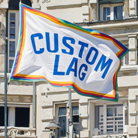 Drapeau de pays imprimé en polyester personnalisé de 3*5 pieds en gros pour la République démocratique du Congo à des fins commerciales et suspendues