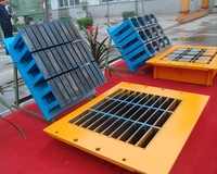Molde de hormigón QTJ4-40 para estampado de suelos, moldes de ladrillo sólido hueco entrelazado, máquina de moldeo de ladrillos con bomba 220V/380V