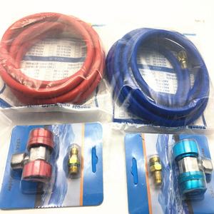 R134a R410a W.P 800psi 냉매 게이지 AC 충전 프레온 호스 자동차 - Product Image 4