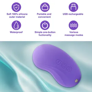 Electric Mini Portable 2 In 1 Free Your Hands Warming Adjustable Vibration Efficient Massage Machine Breast Lactation Massager