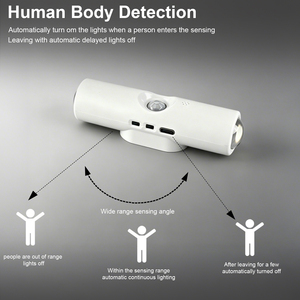 Luz Nocturna LED con Sensor de Movimiento, Inalámbrica, Magnética, Recargable por USB, Lámpara de Gabinete, Sensor PIR de Inducción del Cuerpo Humano, Luz para <span class=keywords><strong>Escaleras</strong></span> - Product Image 2