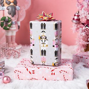 MAYPLUSS Christmas Nutcracker <b>Wrapping</b> <b>Paper</b> 17 Inch X 33 Feet Eco-Friendly Gift Wrap For Holiday Crafting - Product Image 6