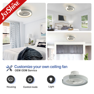 1stshine LED ventilateur <span class=keywords><strong>de</strong></span> plafond intérieur réglable 360 degrés déflecteur <span class=keywords><strong>de</strong></span> vent dimmable ventilateur <span class=keywords><strong>de</strong></span> plafond - Product Image 4