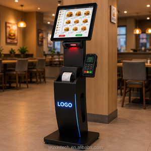 Kiosque <span class=keywords><strong>de</strong></span> restauration en libre-service - Terminal <span class=keywords><strong>de</strong></span> commande et <span class=keywords><strong>de</strong></span> paiement <span class=keywords><strong>à</strong></span> écran tactile <span class=keywords><strong>Lecteur</strong></span> <span class=keywords><strong>de</strong></span> <span class=keywords><strong>carte</strong></span> <span class=keywords><strong>de</strong></span> crédit NFC Kiosque <span class=keywords><strong>de</strong></span> restauration rapide POS Kiosque alimentaire préfabriqué - Product Image 1