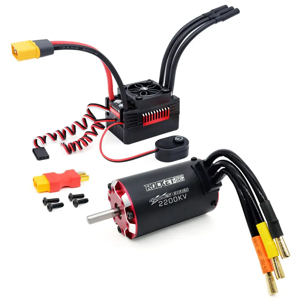 Melampaui Supersonic-V2 90A ESC 3665 Motor combo RC suku cadang Aksesori